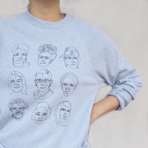 The Original 3x3 Badass Sweater, Ruth Bader Ginsburg, Maya Angelou, Harriet Tubman, Future is Female, Fall Sweater, Mother's Day Gift