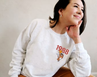 Seoul Korea, Hodori Shirt, 1988 Summer Games, Basketball Sports, Unisex Lightweight Sweatshirt