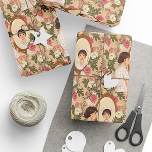 Papel de regalo de enfermera estilo anime, papel de regalo de anime médico, papelería de enfermería, empaque de regalo con temática de hospital, decoración de dibujos animados para el cuidado de la salud.