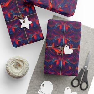 Vibrant Wrapping Paper for Gifts, Colorful Gift Wrap for All Occasions, Birthday, Christmas, Unique Wrap for Presents