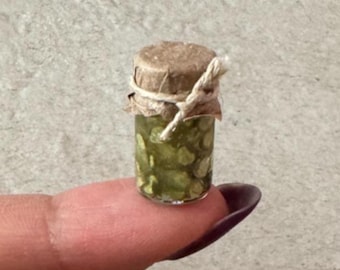 Miniature Dollhouse Dosen-geschnittene Dillspäne Chips Glasdose 1:12 1:12 bjd Puppenessen