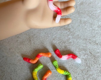 Miniature Gummy Worms Candy for American Girls AG Doll 1:3 scale