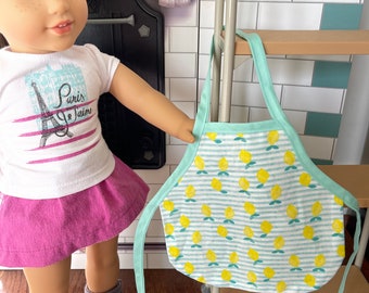 Zitronendruck Schürze für American Girl 18 Zoll Puppen Sommer wenn das Leben Dir Zitronen schenkt