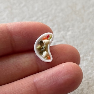 Miniature Dollhouse plate of Giardiniera in 1:12 scale one inch bjd