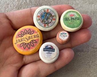 Miniatuur poppenhuis geassorteerde kaaswielen voor weergave 1:12 schaal één inch bjd poppenvoedsel