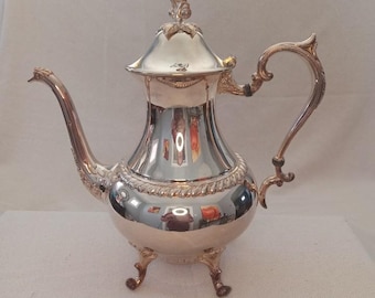 Caffettiera FB Rogers Silver Co 1883 placcata in argento su rame, design n. 1224
