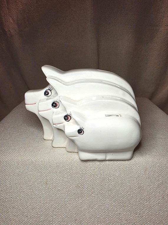 ヴィンテージ 1980年 エネスコ 磁器製 貯金箱 - Etsy 日本