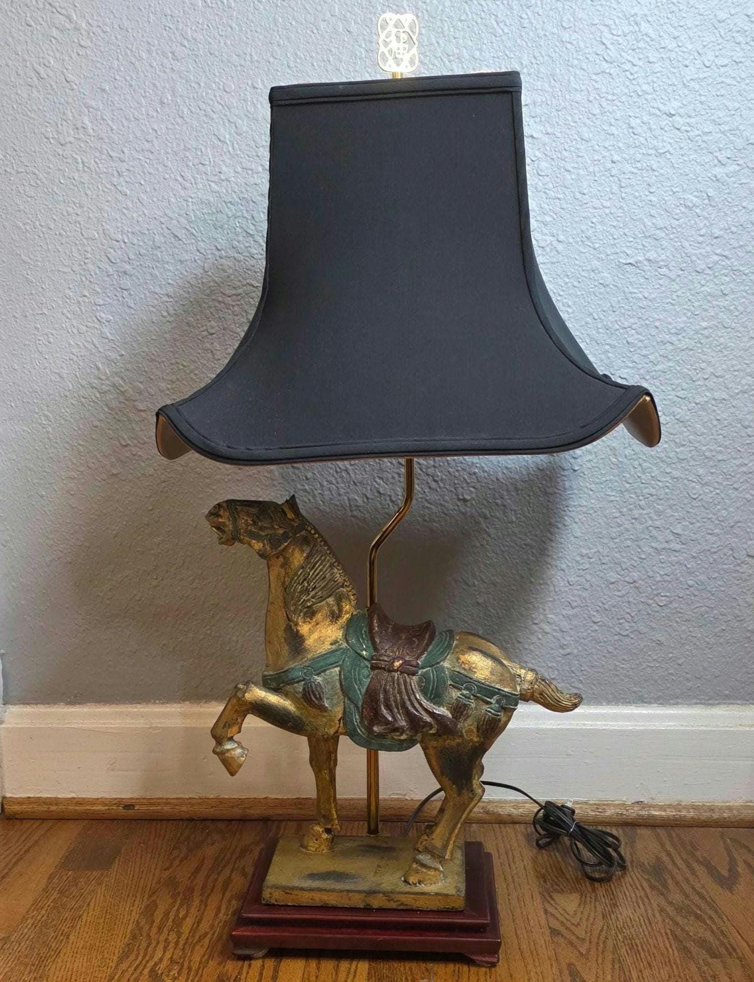 Paire De Lampes édouardiennes Pour Conduite De Chevaux - Laiton Et Acier Biseauté