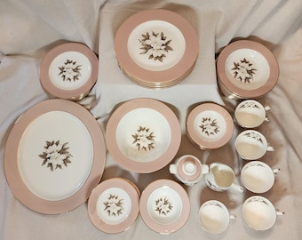 Vintage Sevron Fair Lady China Set, 67 pcs Service For 8- Stunning!