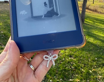 Accesorio para Kindle con lazo de cristal/tapón antipolvo para Kindle
