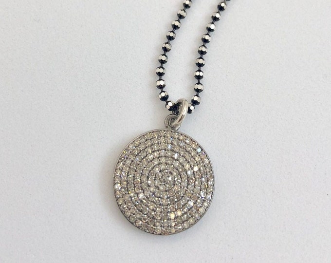 Diamond Pave Pendant Necklace