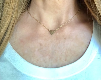 Simple Geometric Gold Necklace
