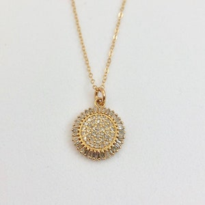 Diamond and Gold Pendant Necklace image 7