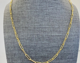 Gold Paperclip Chain