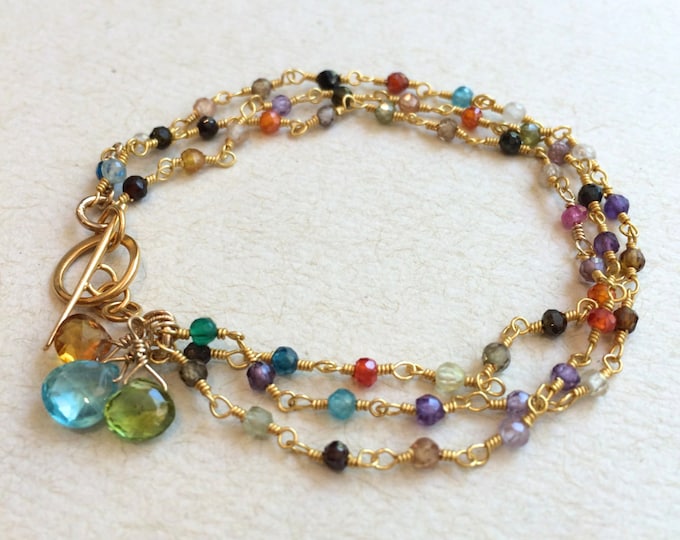 Personalized Mother's Gemstone Bracelet | Birthstone Bracelet | Personalized Birthstone Bracelet