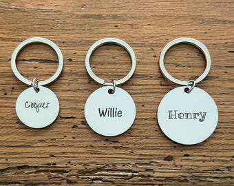 Custom Stainless Steel Pet ID Tag, Engraved Dog Tag, Personalized Cat Tag, Personalized Pet Tag, Engraved Pet Tag, Handmade Pet Accessories