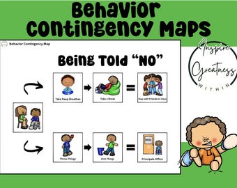 Mapas de contingencia de comportamiento editables para estudiantes con autismo - Educación especial