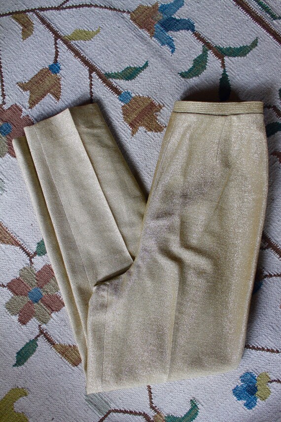 50's/60's Vintage Gold Cigarette Pants ROCKABILLY