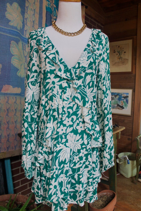 Vintage Free People Mini Dress with Ruffles
