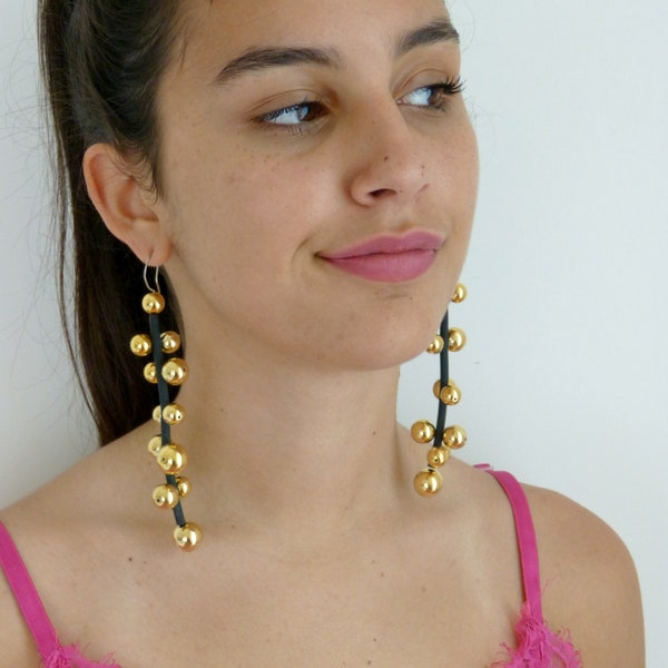 Orecchini Boho Statement Per Le Donne Orecchini Colorati Con Strass - Foto 4