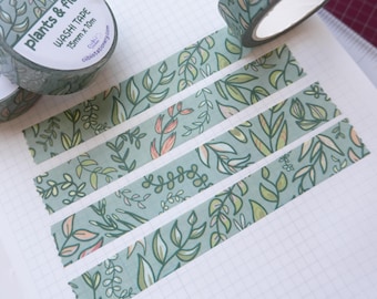Plants Flora Leaves Washi Tape