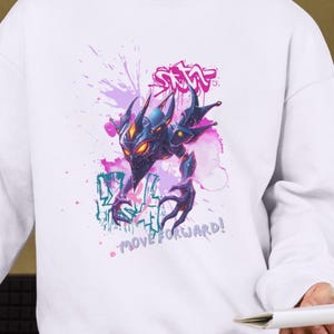 Shirtontwerp cyber-insect mecha – GA VOORUIT! Digitale download voor kleding