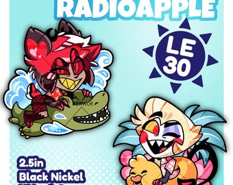 PREORDER!!! Summer RadioApple 2.5" Pin
