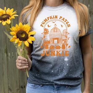 DTF Print Transfers | Ready To Press | Pumpkin Patch Junkie | Thanksgiving | Fall