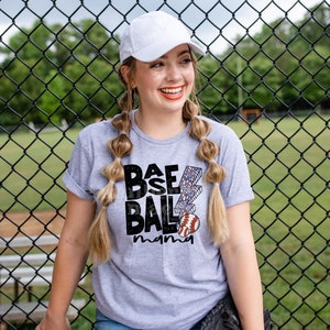 Stylish Baseball Mama DTF Transfer for Blank Apparel, Perfect Gift Idea