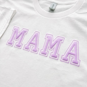 Mama Puff Transfer for Apparel: Mother&#39;s Day Sweatshirt. - Customizable Shirt & Sweatshirt Design
