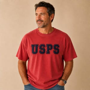 Mailman Gift Shirt 3d Puff Vinyl Transfer Blank Apparel Recognition Collector Usps Mail Carrier Delivery Service Appreciation Gifts Postman NAVY