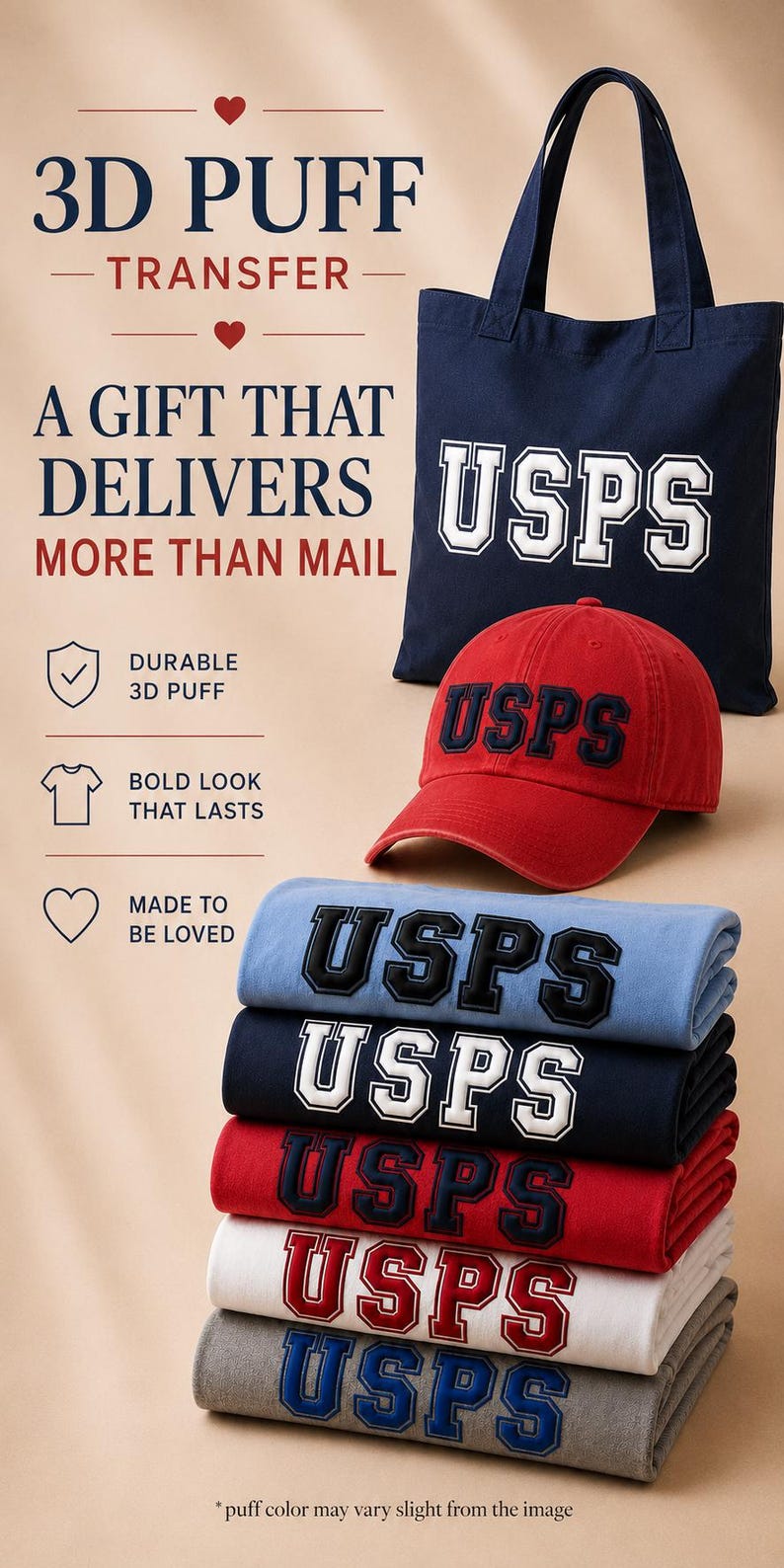 Mailman Gift Shirt 3d Puff Vinyl Transfer Blank Apparel Recognition Collector Usps Mail Carrier Delivery Service Appreciation Gifts Postman image 20