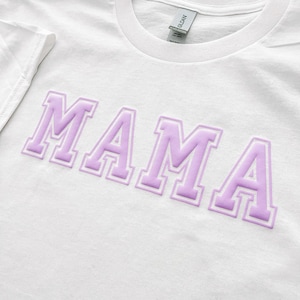 Mama Puff Transfer Heat Press Design Vinyl Shirt Application Blank Apparel Varsity From Husband Mother Gifts Her Mom 3d Personalized