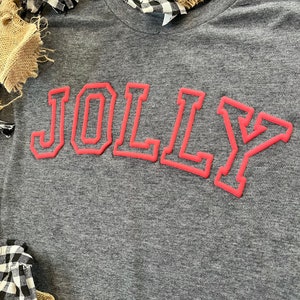 Puff Transfers | Puff Screen Print | Graphic Tees | Jolly | Christmas | Holidays