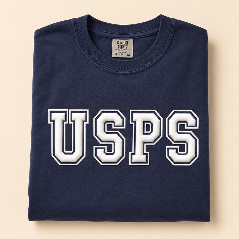 Mailman Gift Shirt 3d Puff Vinyl Transfer Blank Apparel Recognition Collector Usps Mail Carrier Delivery Service Appreciation Gifts Postman image 12