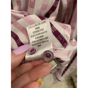 Robert Graham Pink Striped Button Up Shirt Mens Large 100% Cotton Embroidered image 6