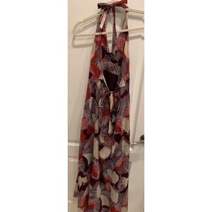 bcbg maxazria Maxi dress, Leaves And Sequins Halter image 2