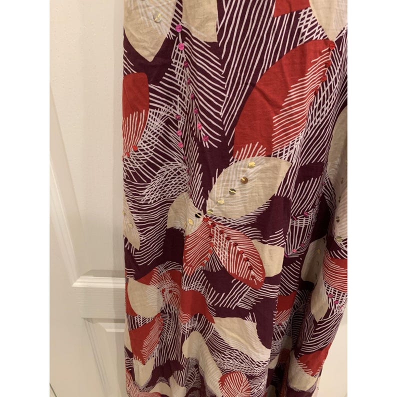 bcbg maxazria Maxi dress, Leaves And Sequins Halter image 4