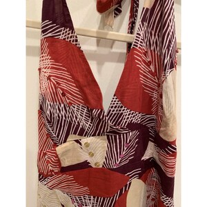 bcbg maxazria Maxi dress, Leaves And Sequins Halter image 3