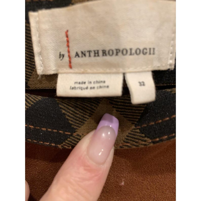 Anthropologie Avec Les Filles Slit Ankle Faux Suede High Rise Pants Size 32 image 3