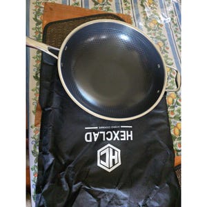 Hexclad Hybrid Kokkärl Nonstick 30 cm Wok (Rostfritt Stål Hybrid) UTAN LOCK Ny bild 4