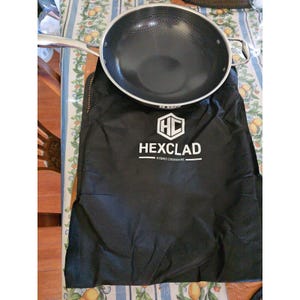 Hexclad Hybrid Kokkärl Nonstick 30 cm Wok (Rostfritt Stål Hybrid) UTAN LOCK Ny bild 2
