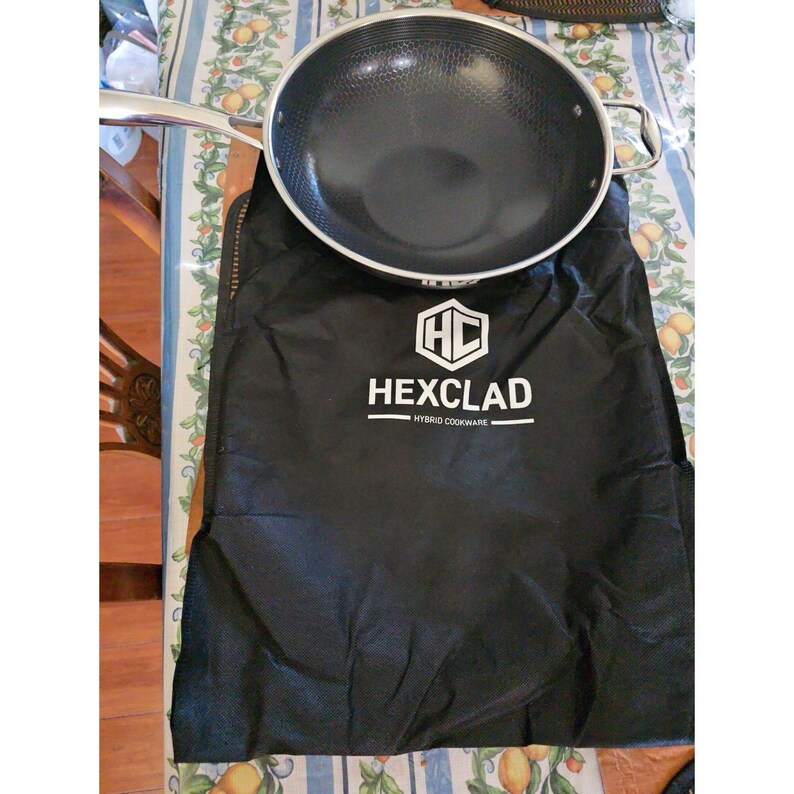 Hexclad Hybrid Kokkärl Nonstick 30 cm Wok (Rostfritt Stål Hybrid) UTAN LOCK Ny bild 2