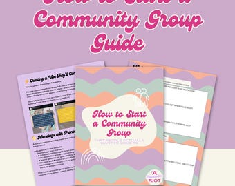 Community Group Starter Guide, Workbook & Templates (Digital Download)
