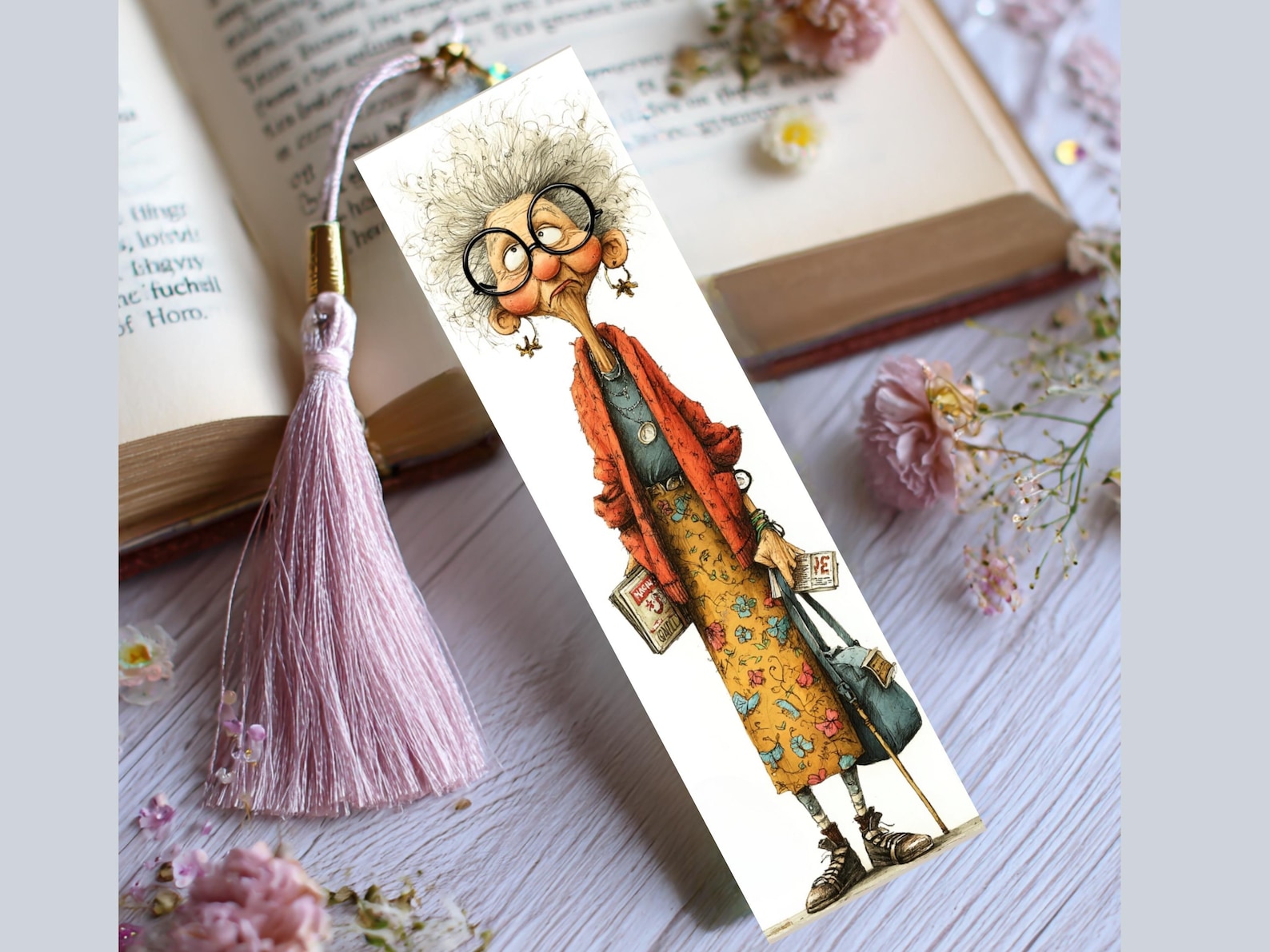 Quirky Old Ladies Printable Bookmarks 16 JPG Bookmarks Digital Download ...