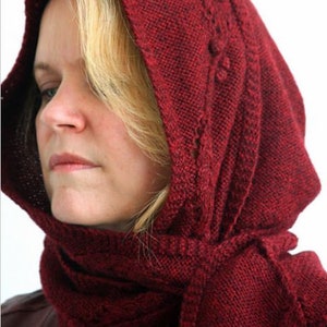 Avonleigh Hooded Scarf Pattern image 1