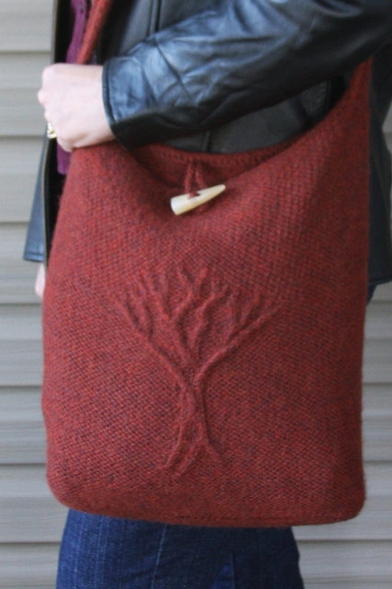 Tree of Life Felted Bag Knit Pattern PDF image 3