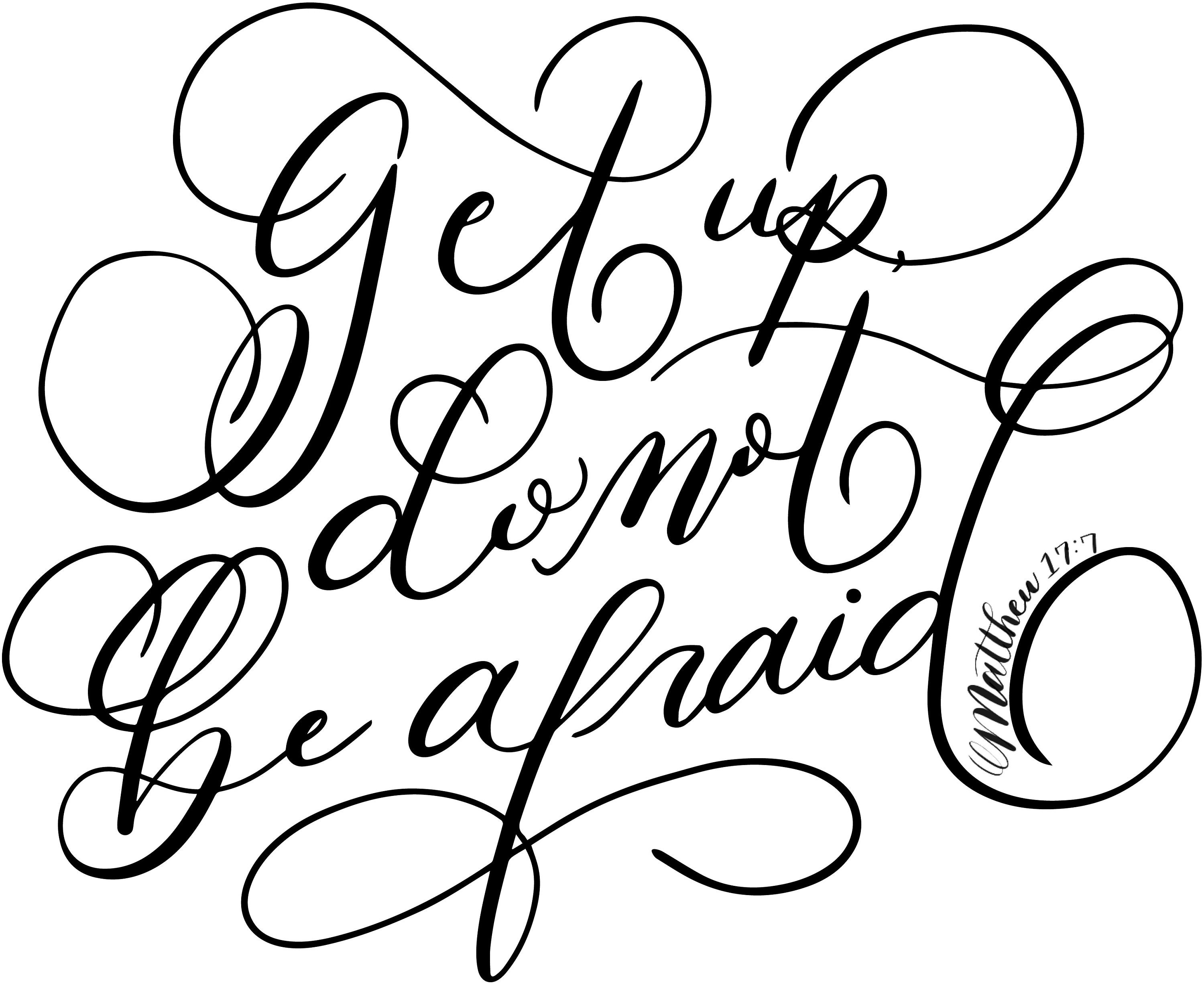 Do not be afraid svg file etsy