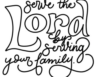 As for Me and My House We Will Serve the Lord SVG - Etsy