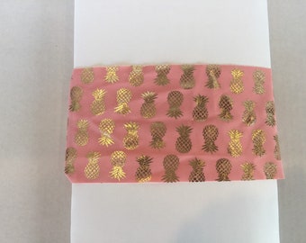 Pineapple Headband | Workout Headband | Fitness Headband | Spandex Headband | Yoga Headband |